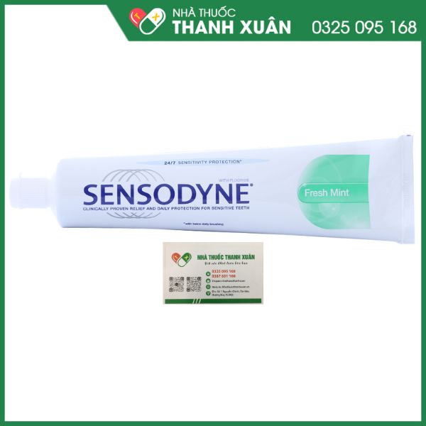 Kem đánh răng sensodyne fresh mint làm giảm ê buốt tuýp 100g